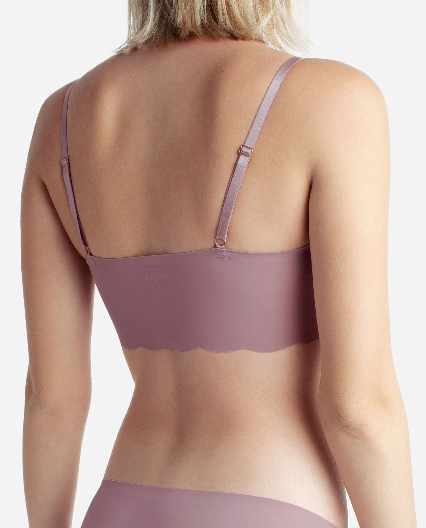 3-Pack Laser Pullover Bra With Scallop Edge