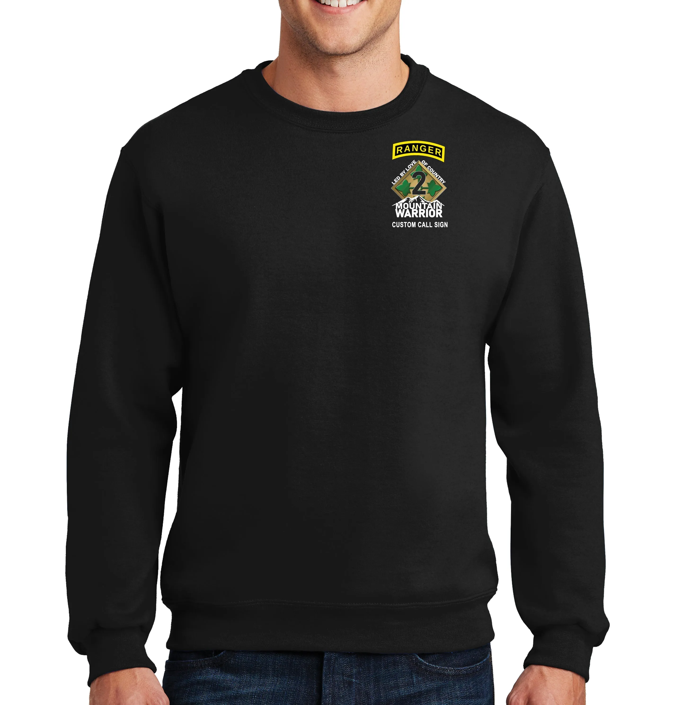 500# Club Black Unisex PT Sweatshirt. This sweatshirt is NOT Approved for PT