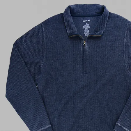 ADULT RALLY CORDUROY QUARTER ZIP PULLOVER