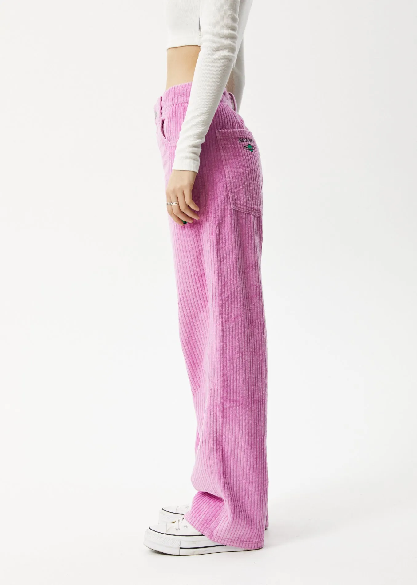 AFENDS Womens Day Dream - Corduroy Slouch Pants - Candy