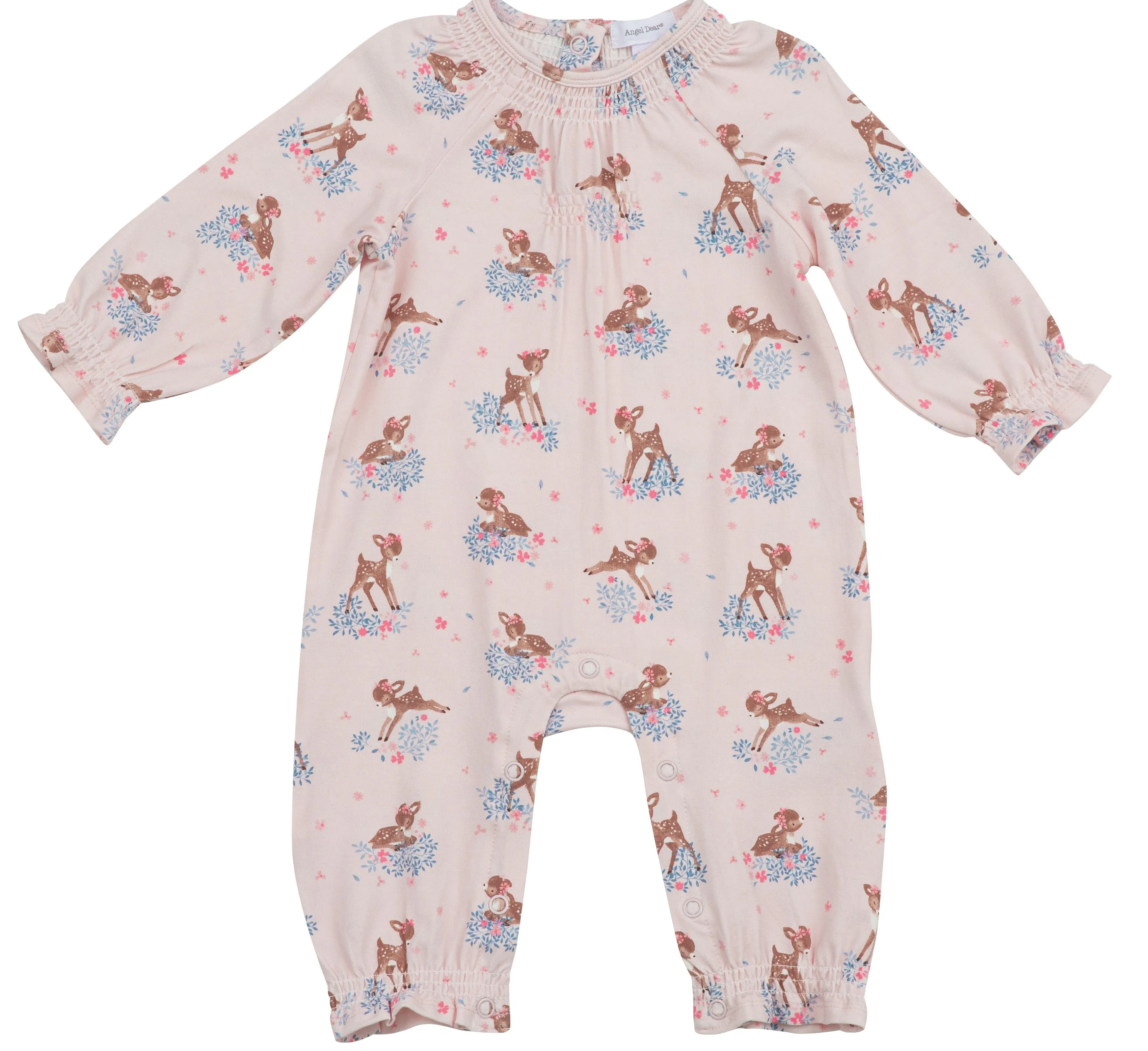 Angel Dear Woodland Deer Bamboo Ruffle Sleeve Romper