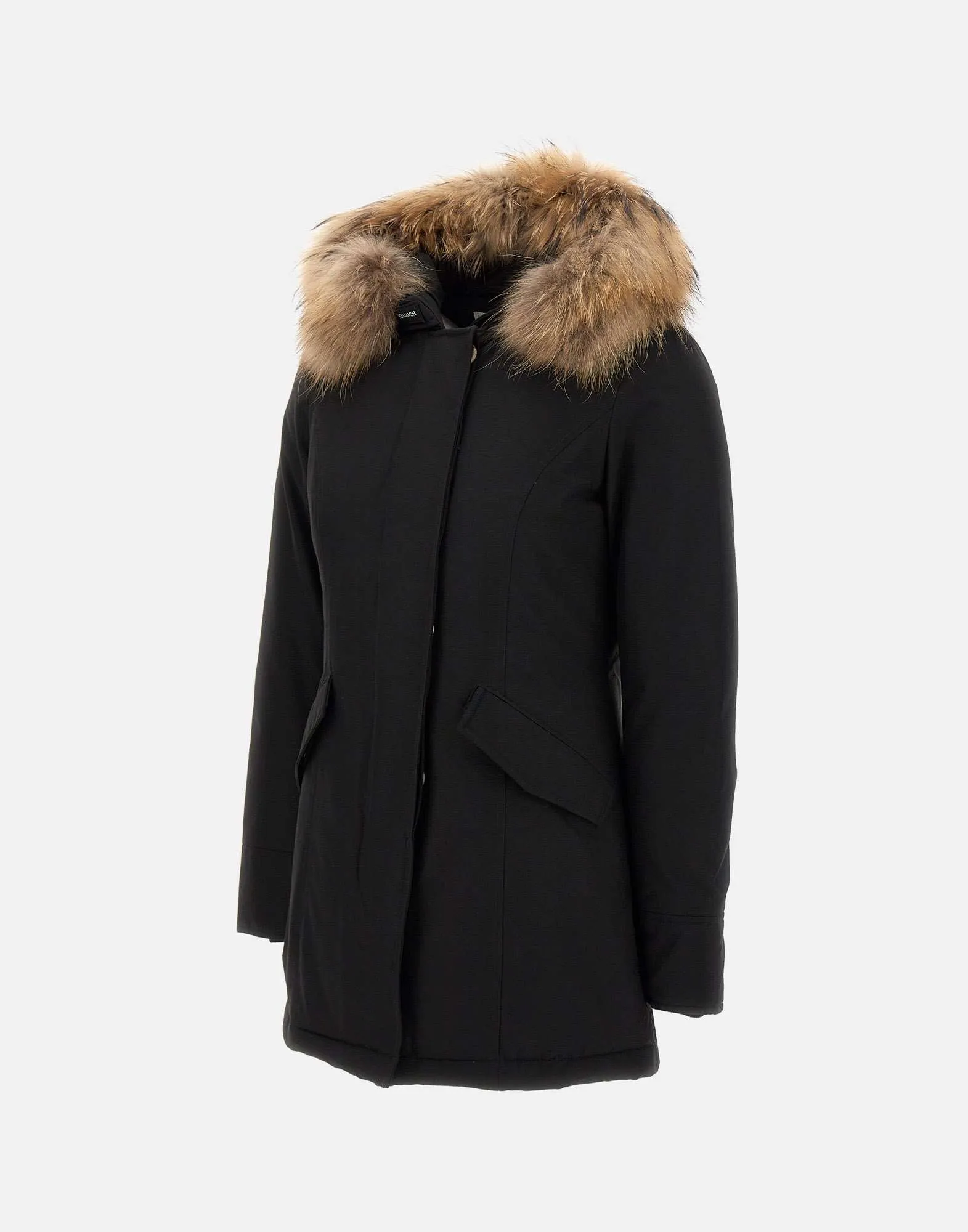 Arctic Raccoon Women's Black Parka