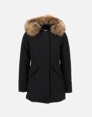 Arctic Raccoon Women's Black Parka