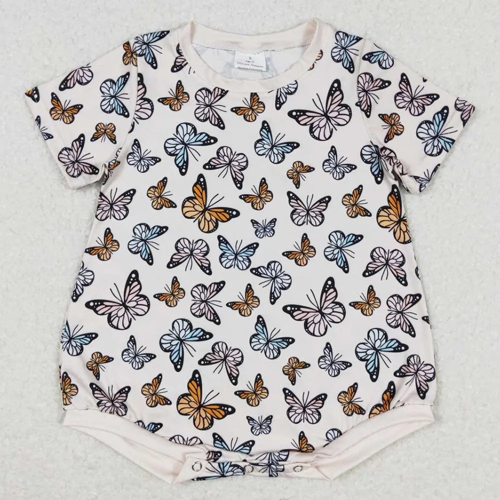 Baby Girls Rompers Butterfly Short Sleeve Rompers SR1558