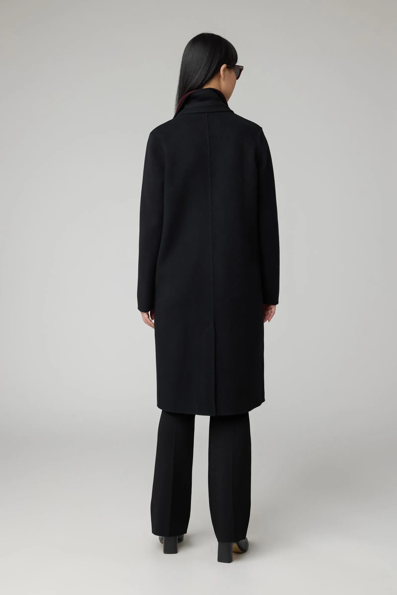 BENICIA DOUBLE COLLAR WOOL COAT