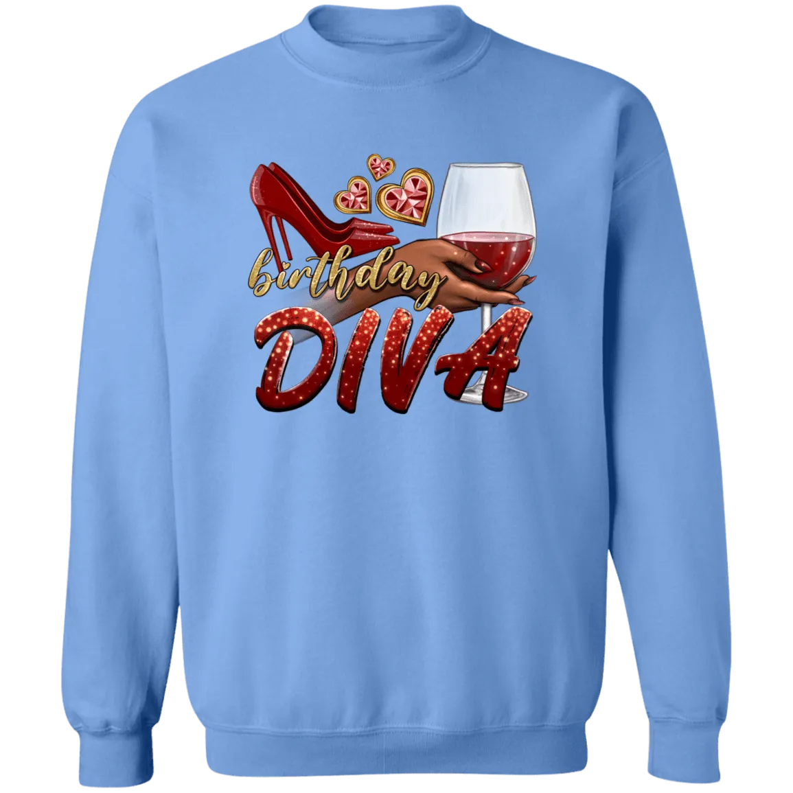 Birthday Diva Unisex Crewneck Pullover Sweatshirt