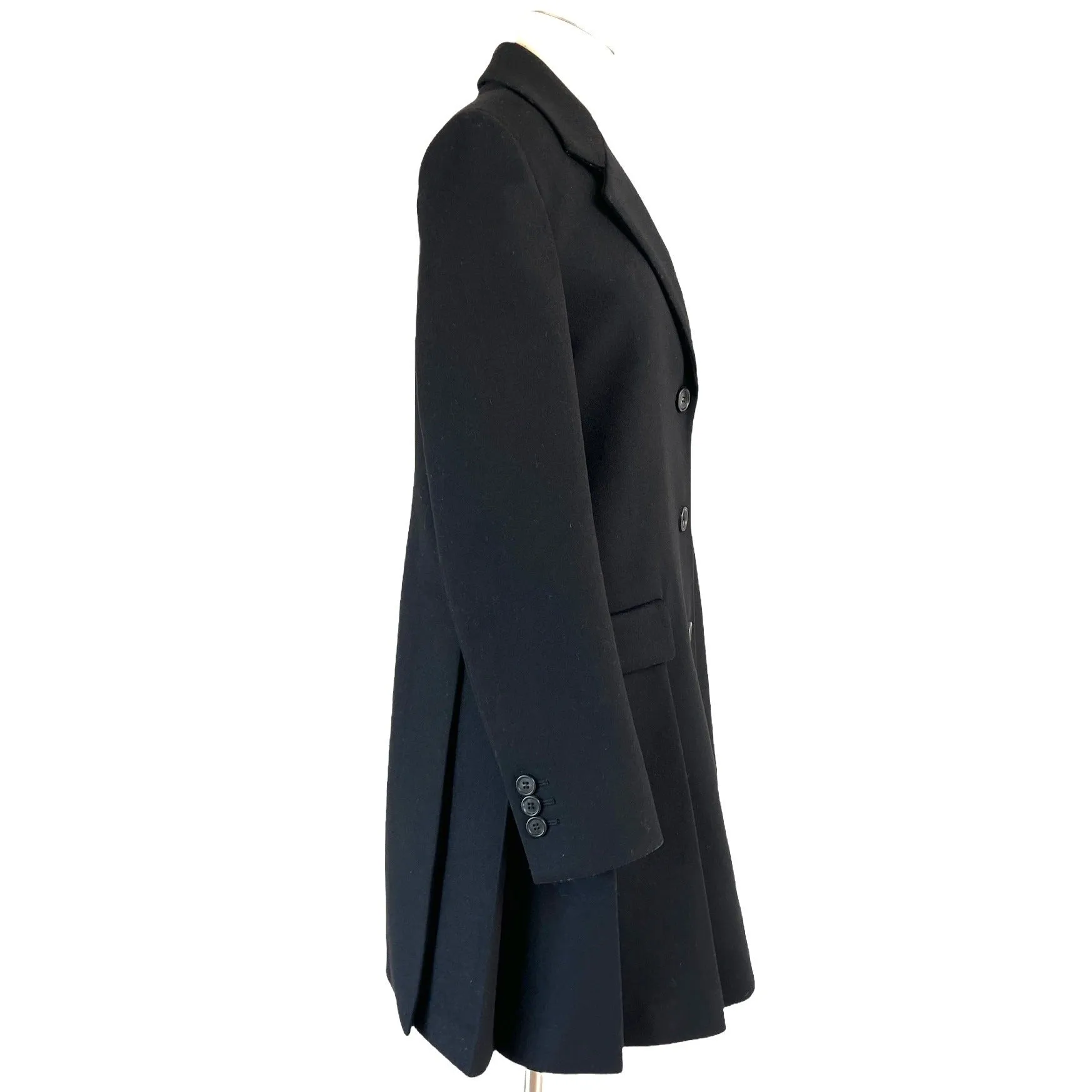 Black Wool Coat - 6