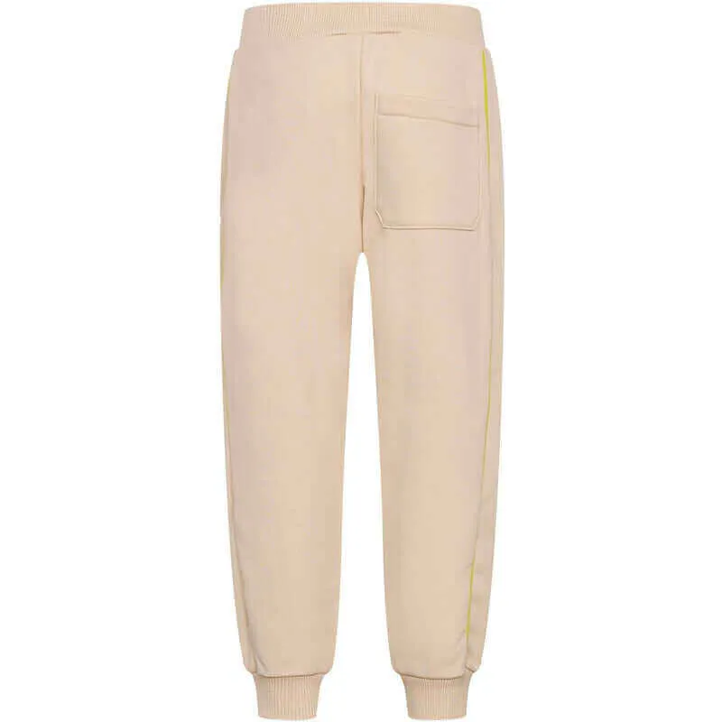 Boys Beige Logo Joggers