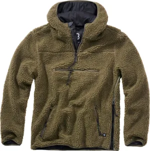 Brandit Teddyfleece Worker Pullover, olive