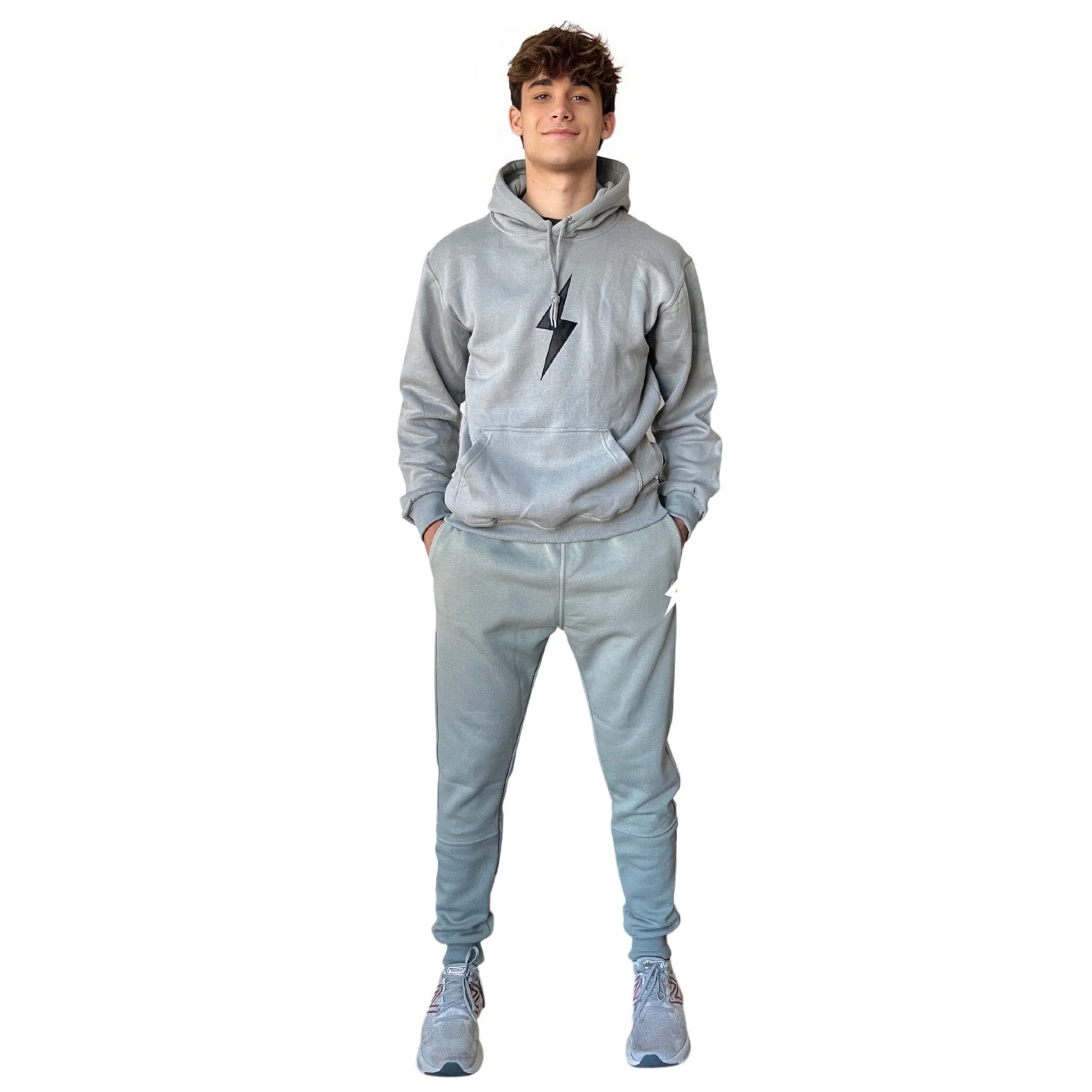 BRUCE BOLT Cotton Joggers - GREY