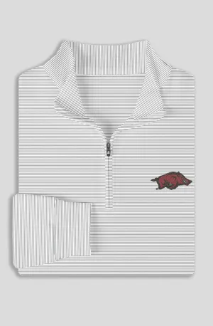 Carter Stripe Quarter-Zip Pullover - University of Arkansas