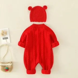 CharmBaby Knit Romper