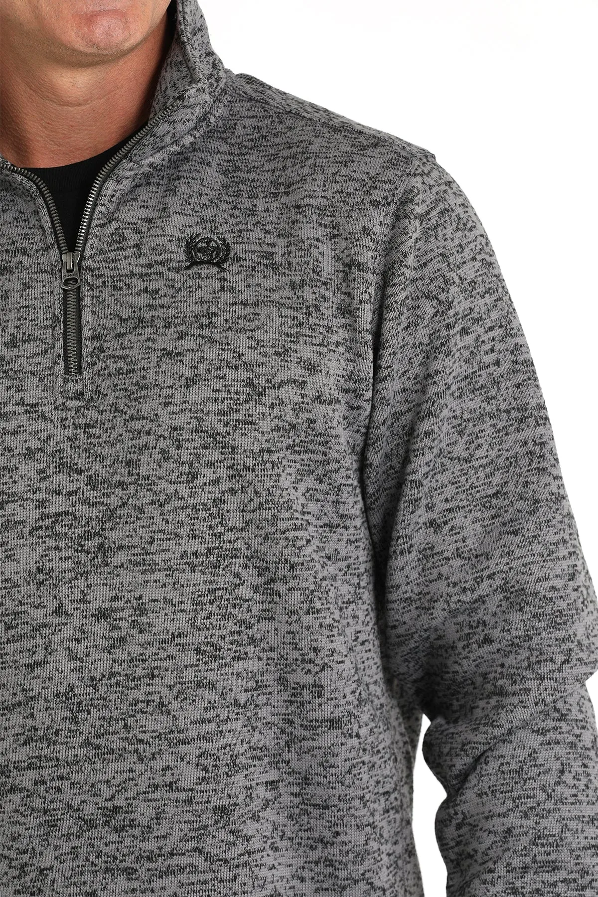 Cinch® Men's Grey 1/4 Zip Pullover Sweater