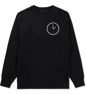 Clock Chest Mens Crewneck Sweatshirt