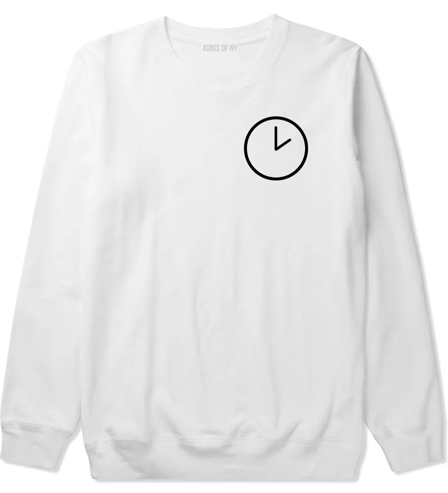 Clock Chest Mens Crewneck Sweatshirt