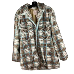 Coat Faux Fur & Sherpa By Hutch In Multi-colored, Size: S