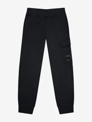 C.P. Company Boys Cargo Joggers in Black