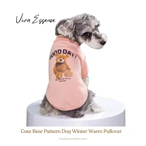 Cute Bear Pattern Dog Winter Warm Pullover