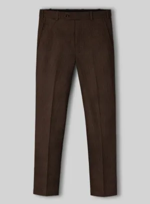 Dark Brown Stretch Pin Corduroy Pants