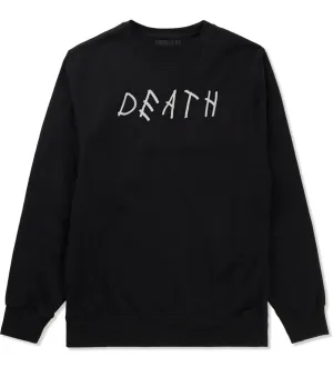 Death Font Mens Crewneck Sweatshirt