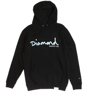 Diamond OG Script Hoodie - Black