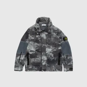 DISSOLVING GRID CAMO IN ECONYL® REGENERATED NYLON JACKET