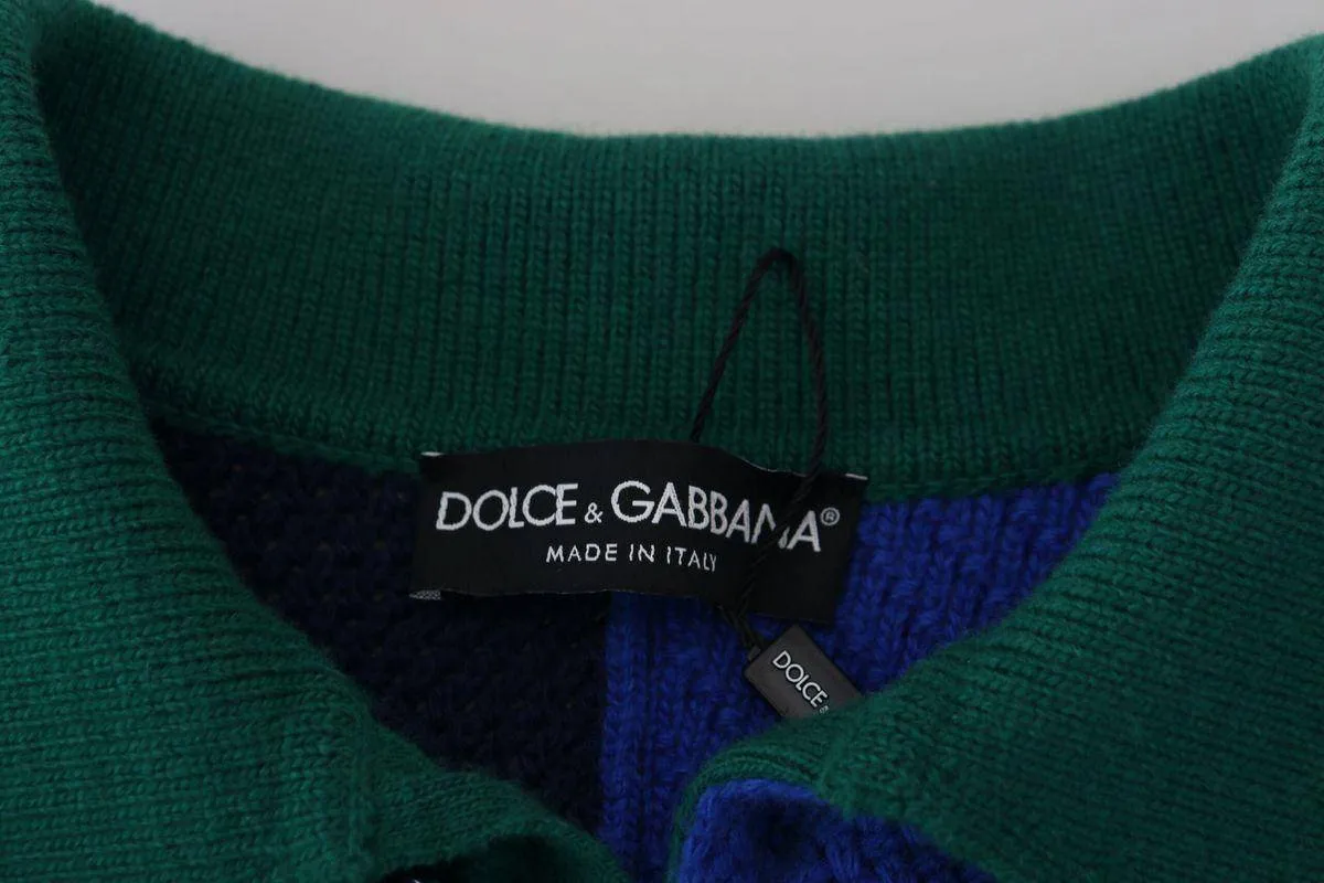 Dolce & Gabbana Multicolor Stripes Wool Pullover Sweater