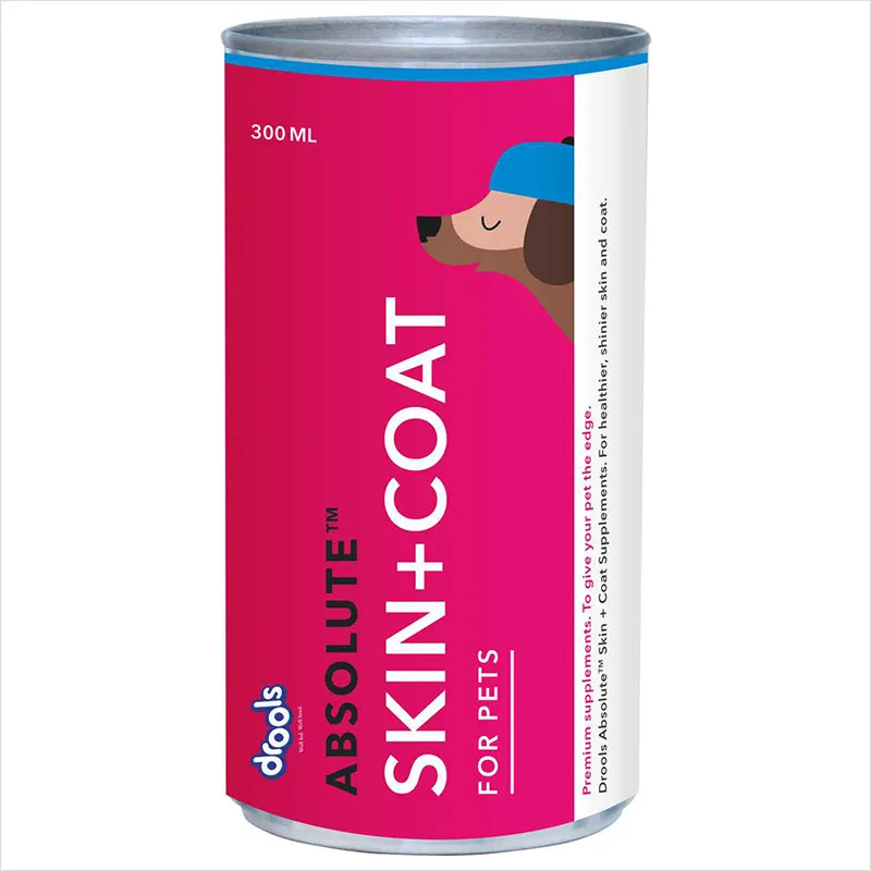 Drools Absolute Skin   Coat Syrup, Dog Supplement