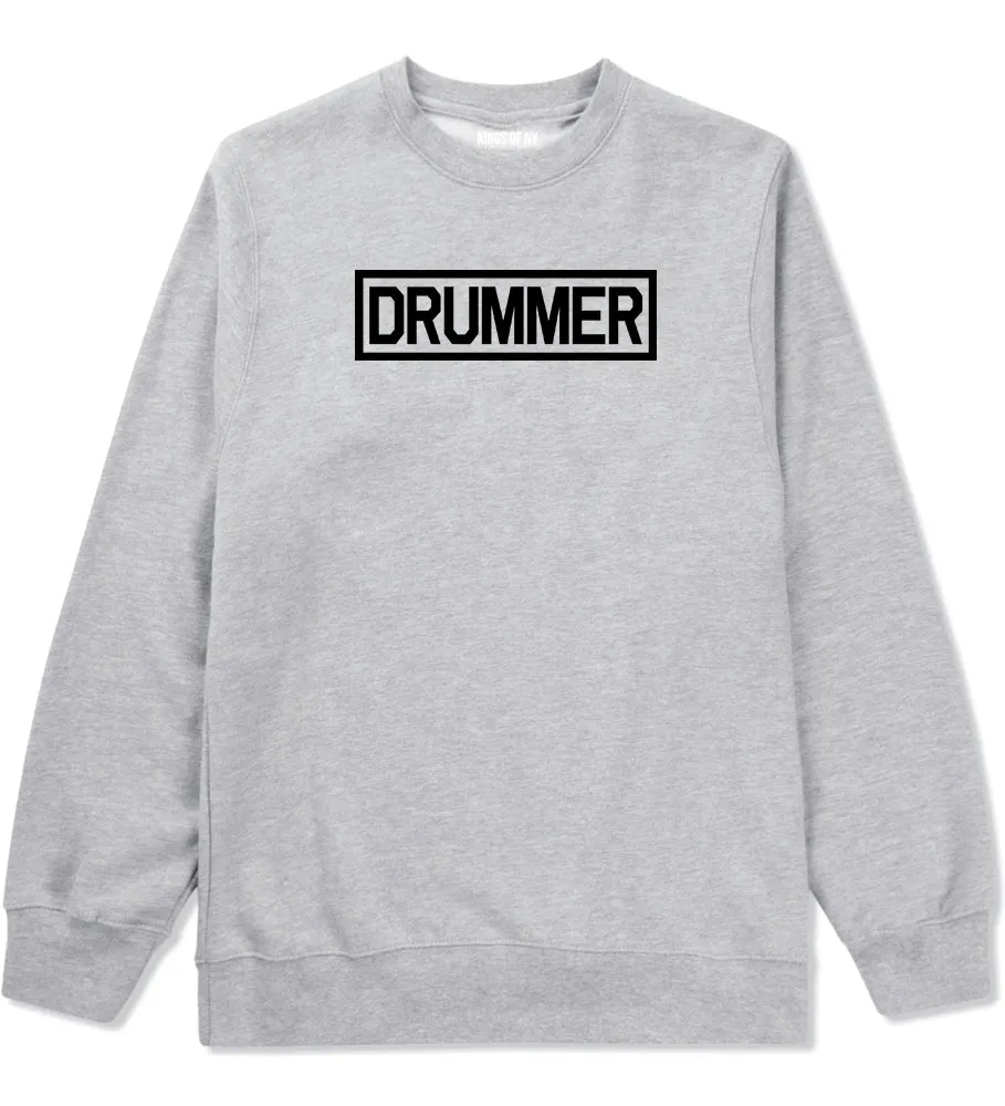 Drummer Drum Box Mens Crewneck Sweatshirt