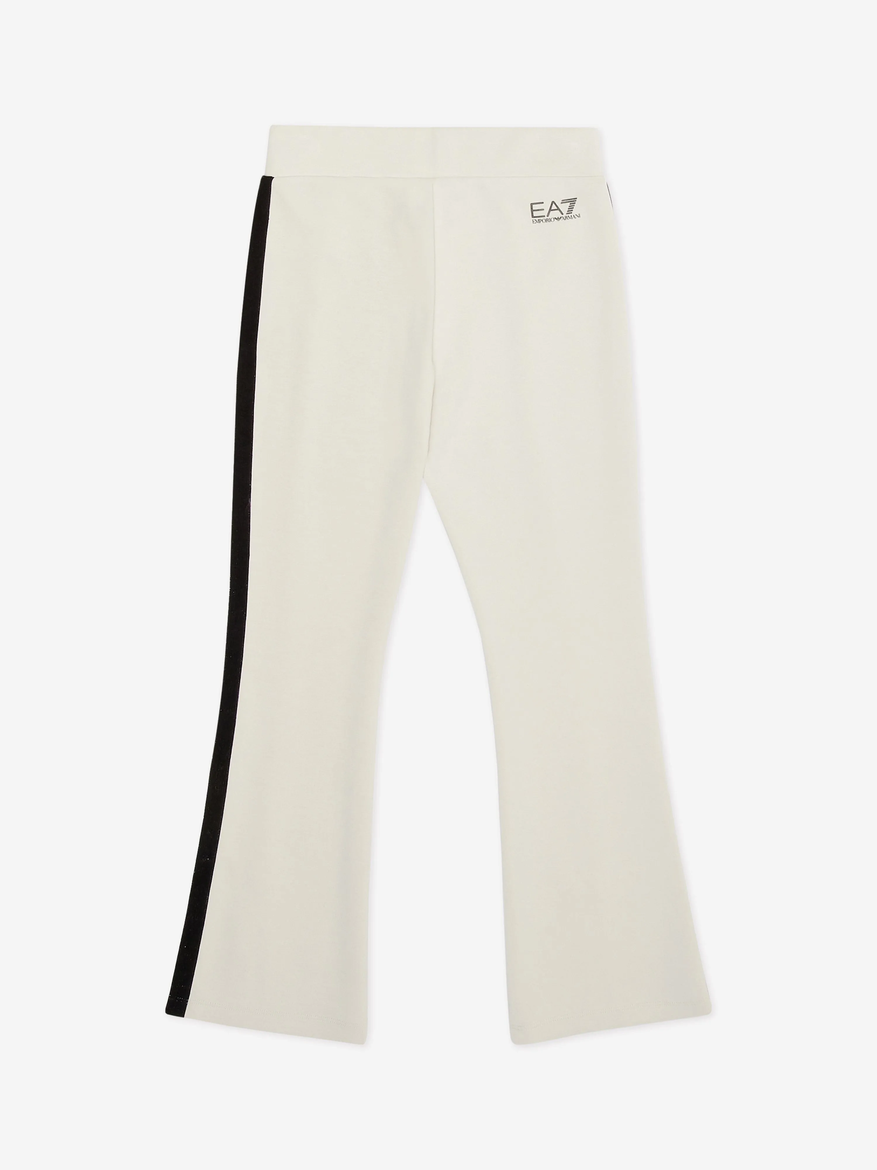 EA7 Emporio Armani Girls Logo Joggers in Beige