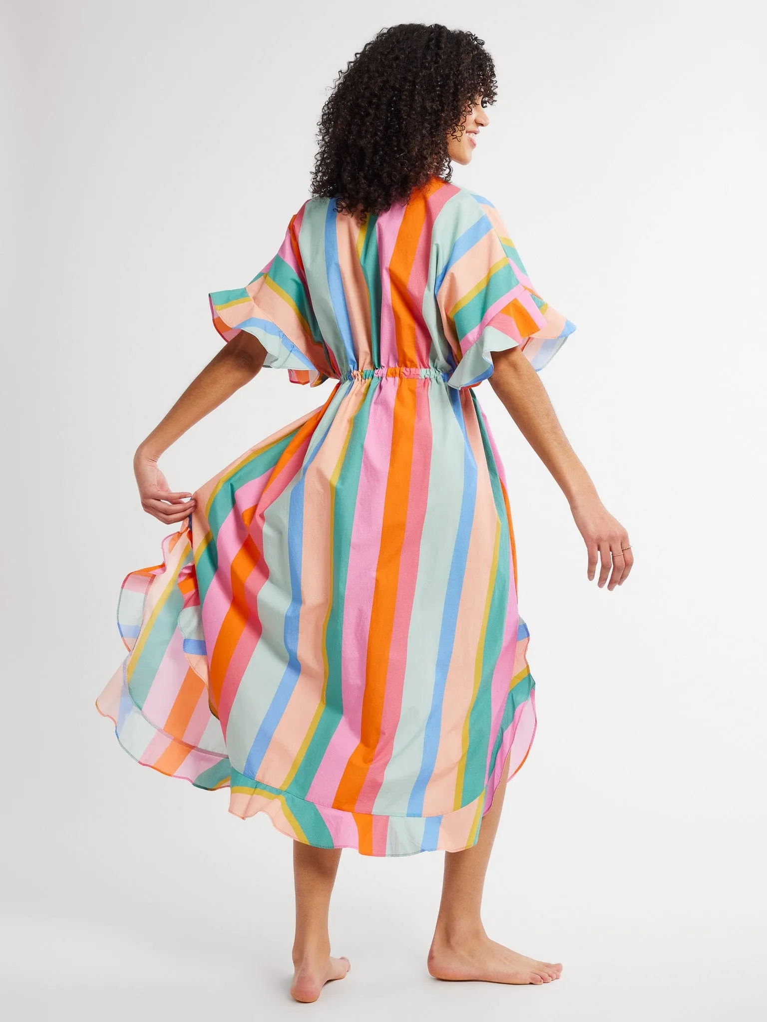 Eden Caftan in Confetti Stripe