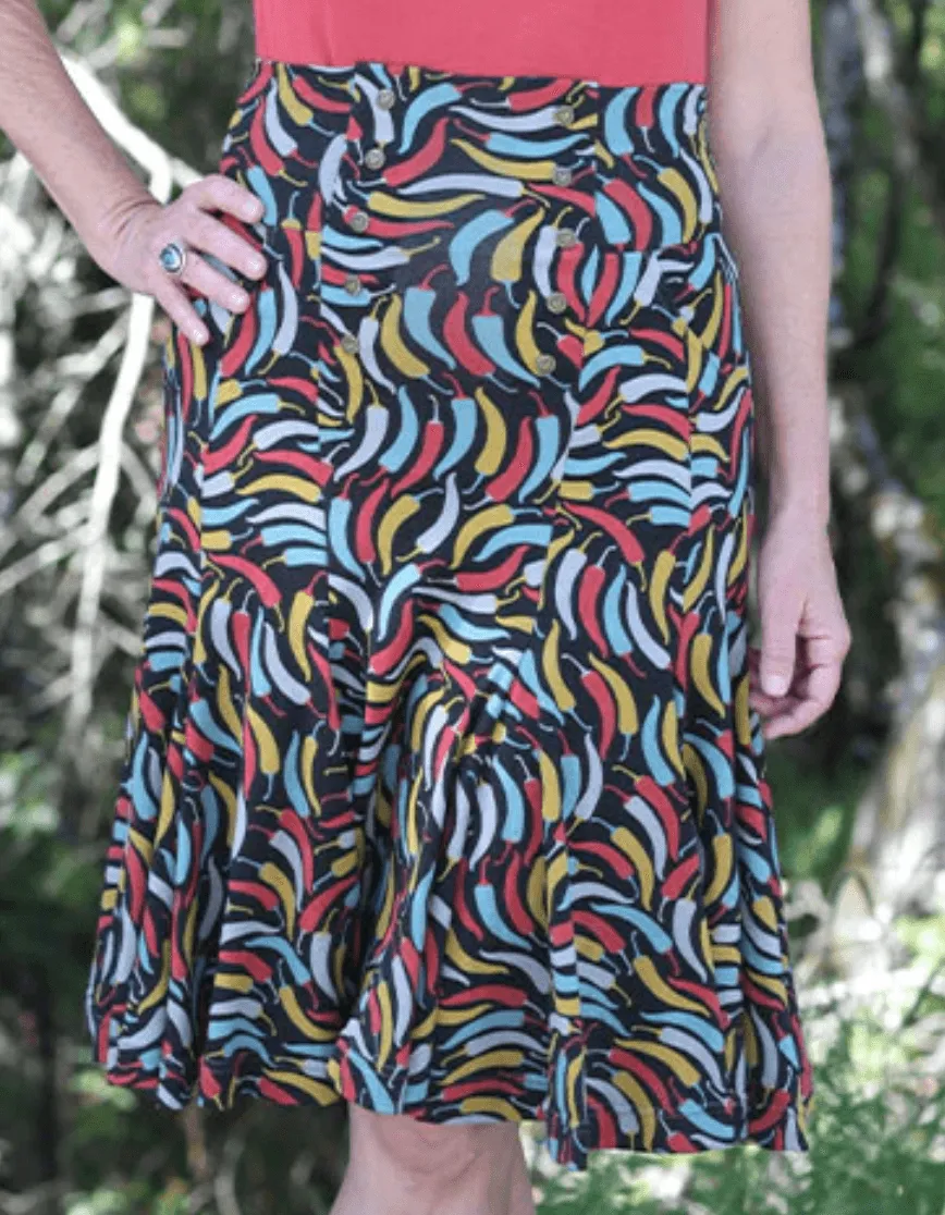 Effie's Heart Swing Skirt Spicy Print Peppers