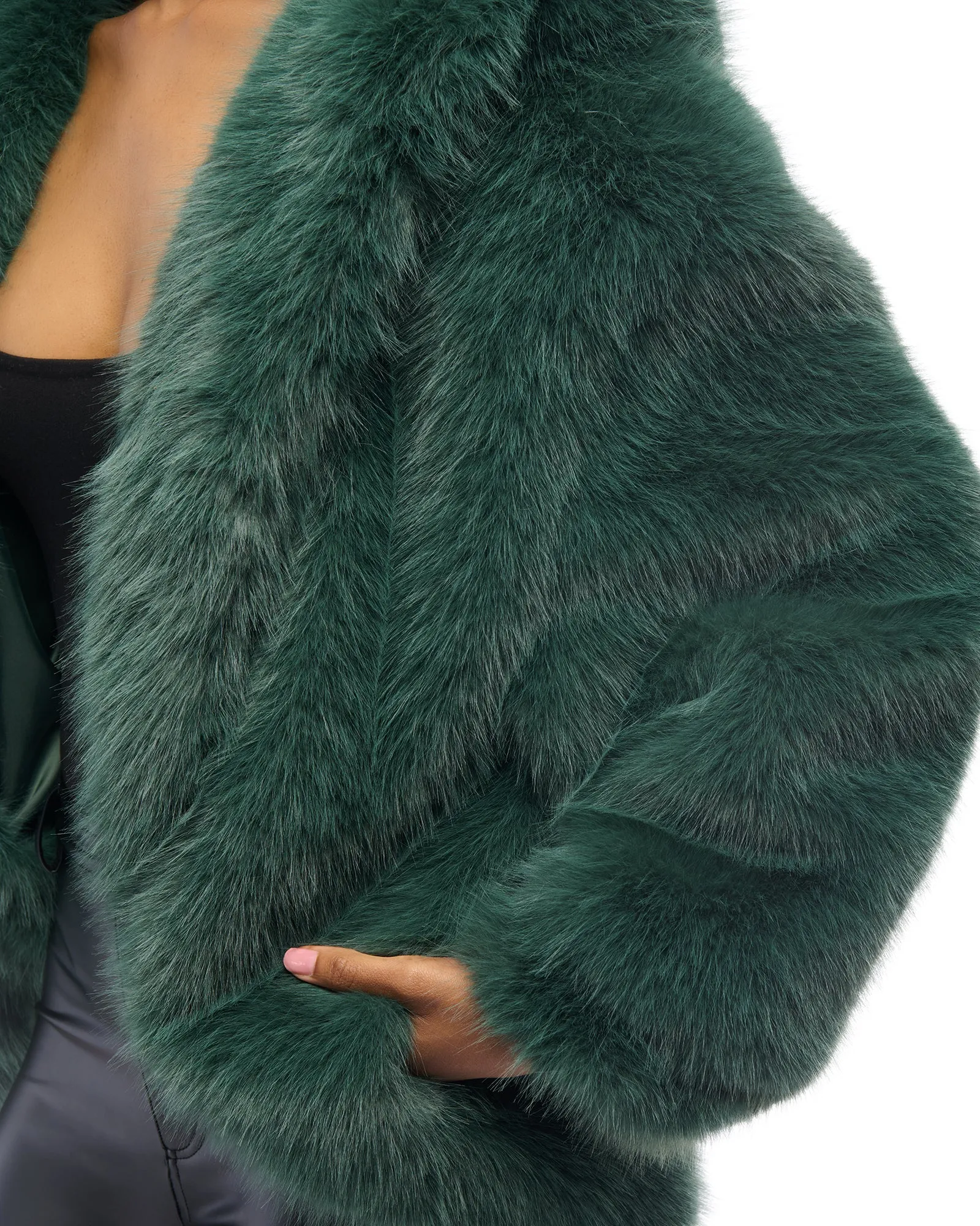 EMERALD-CITY FAUX FUR JACKET