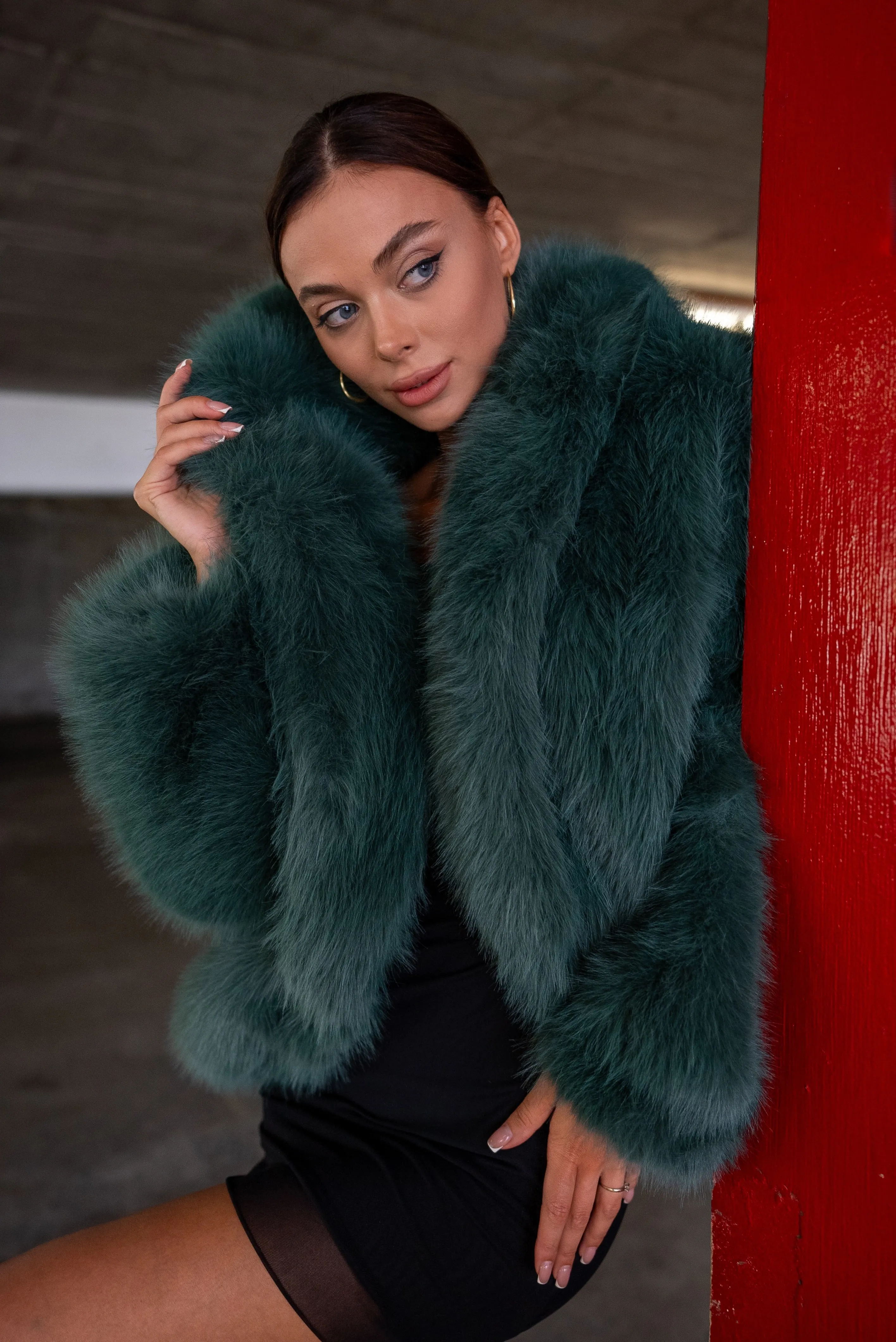 EMERALD-CITY FAUX FUR JACKET