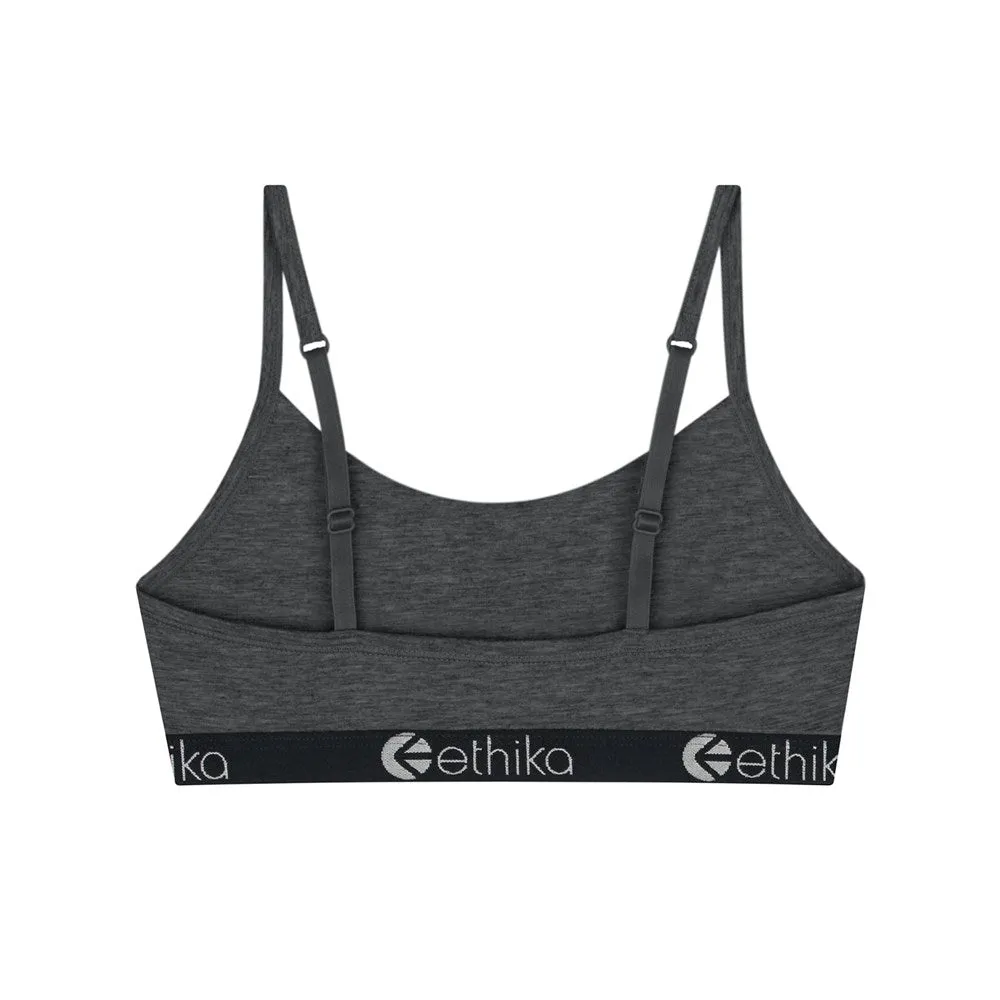 Ethika Dark Heather Girls Pullover Bra