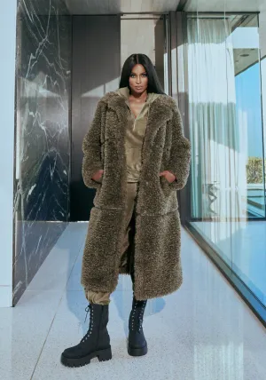 Faux Fur Maxi Coat