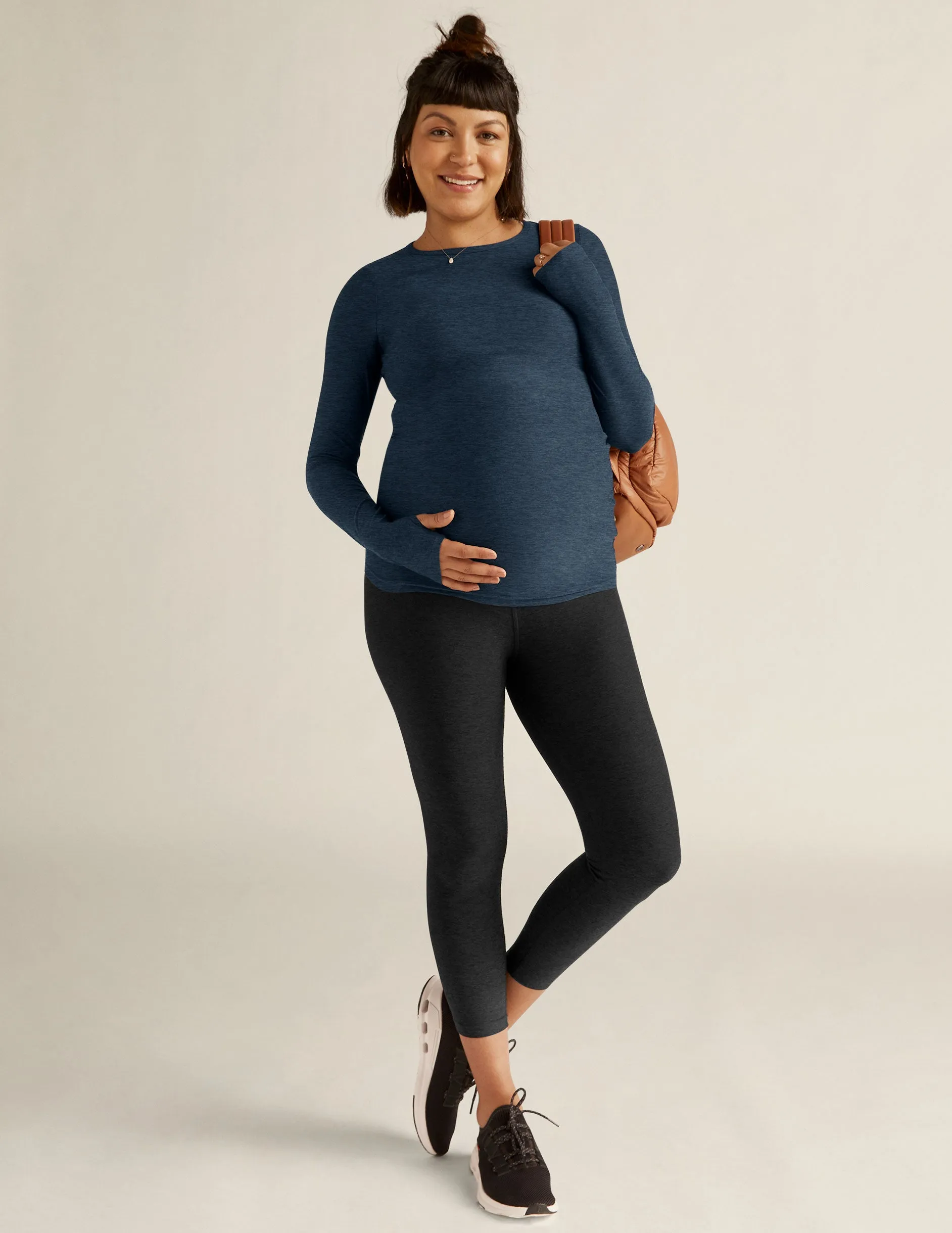 Featherweight Count On Me Maternity Crew Pullover