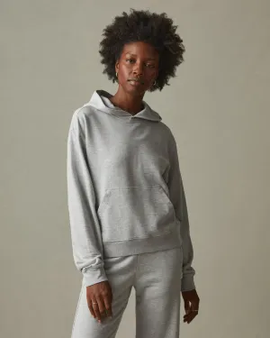 French Terry Pullover Hoodie - Ash Heather