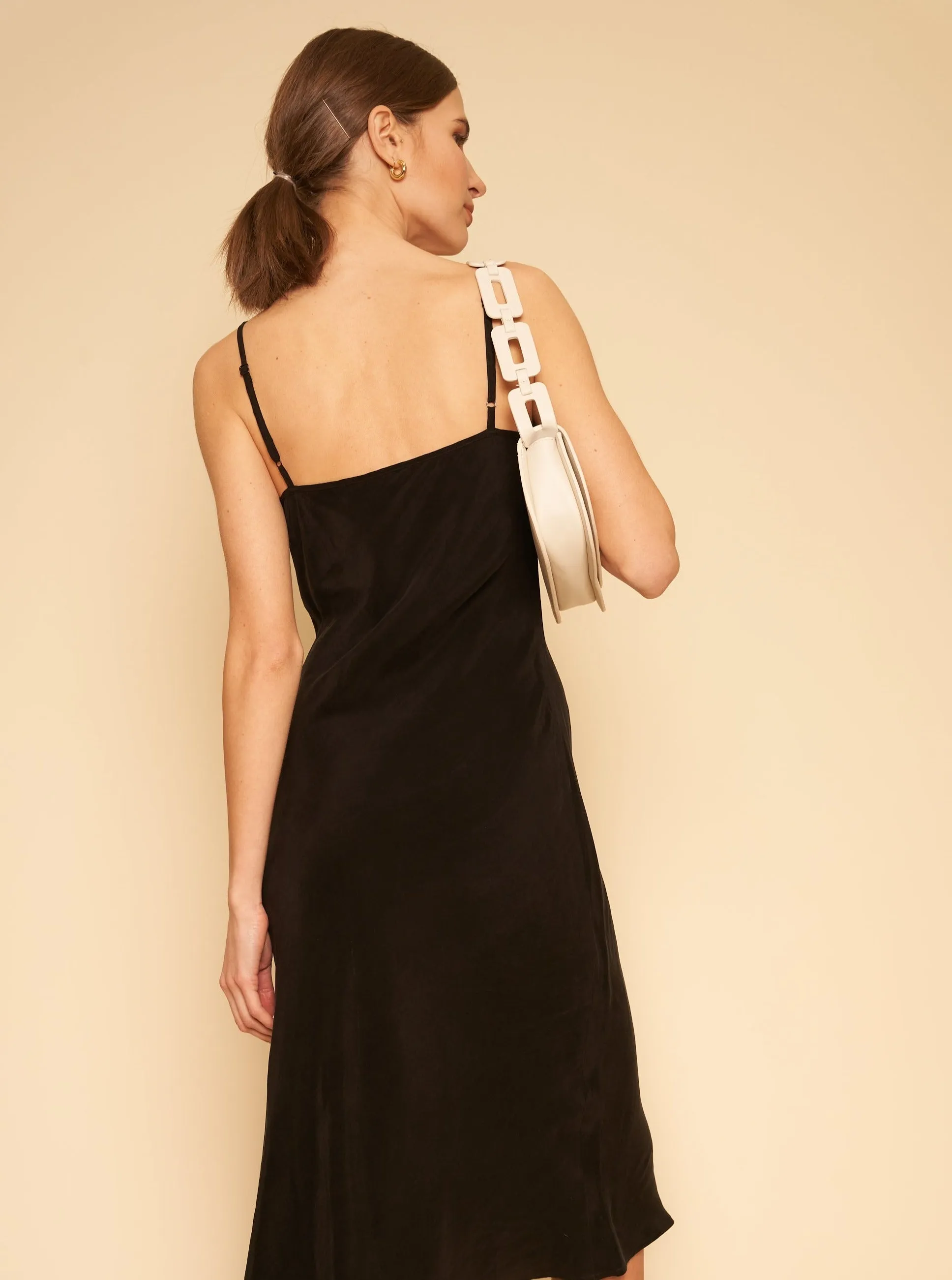 Freya Slip Dress - Black