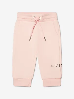 Givenchy Baby Girls Logo Joggers in Pink