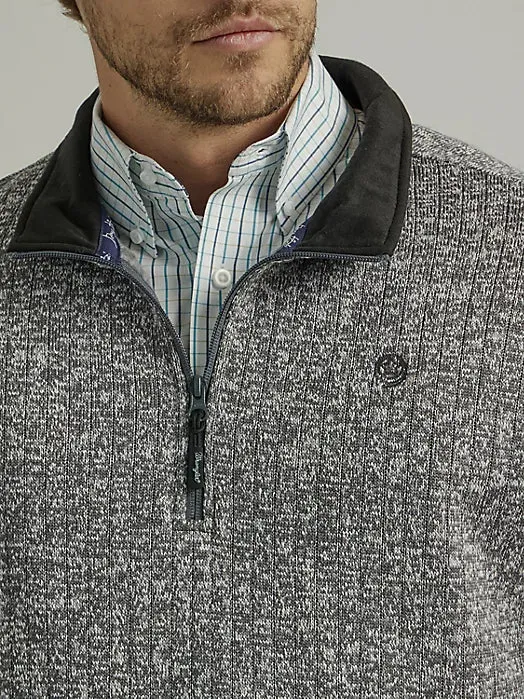 Gray George Strait Quarter Zip