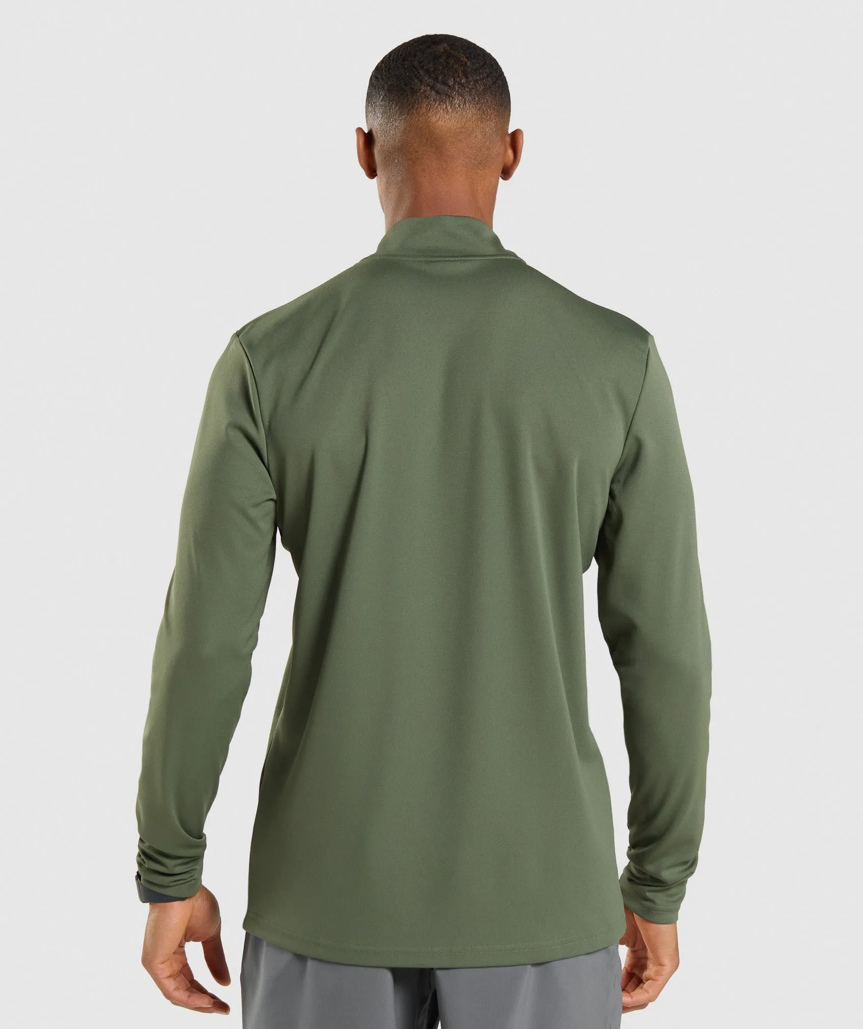 Gymshark Arrival 1/4 Zip Pullover - Core Olive