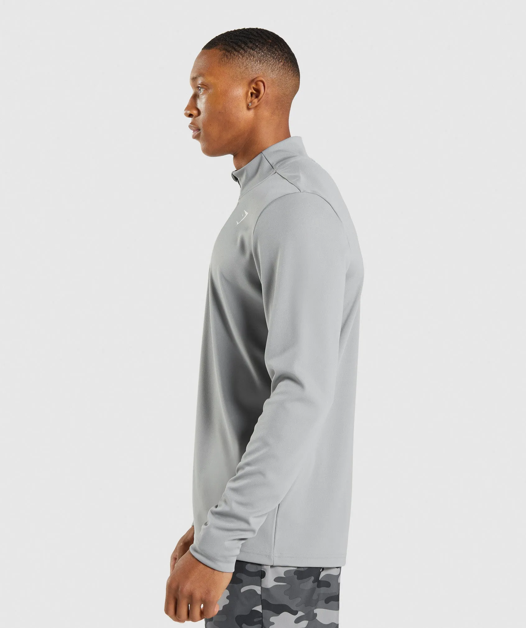 Gymshark Arrival 1/4 Zip Pullover - Smokey Grey