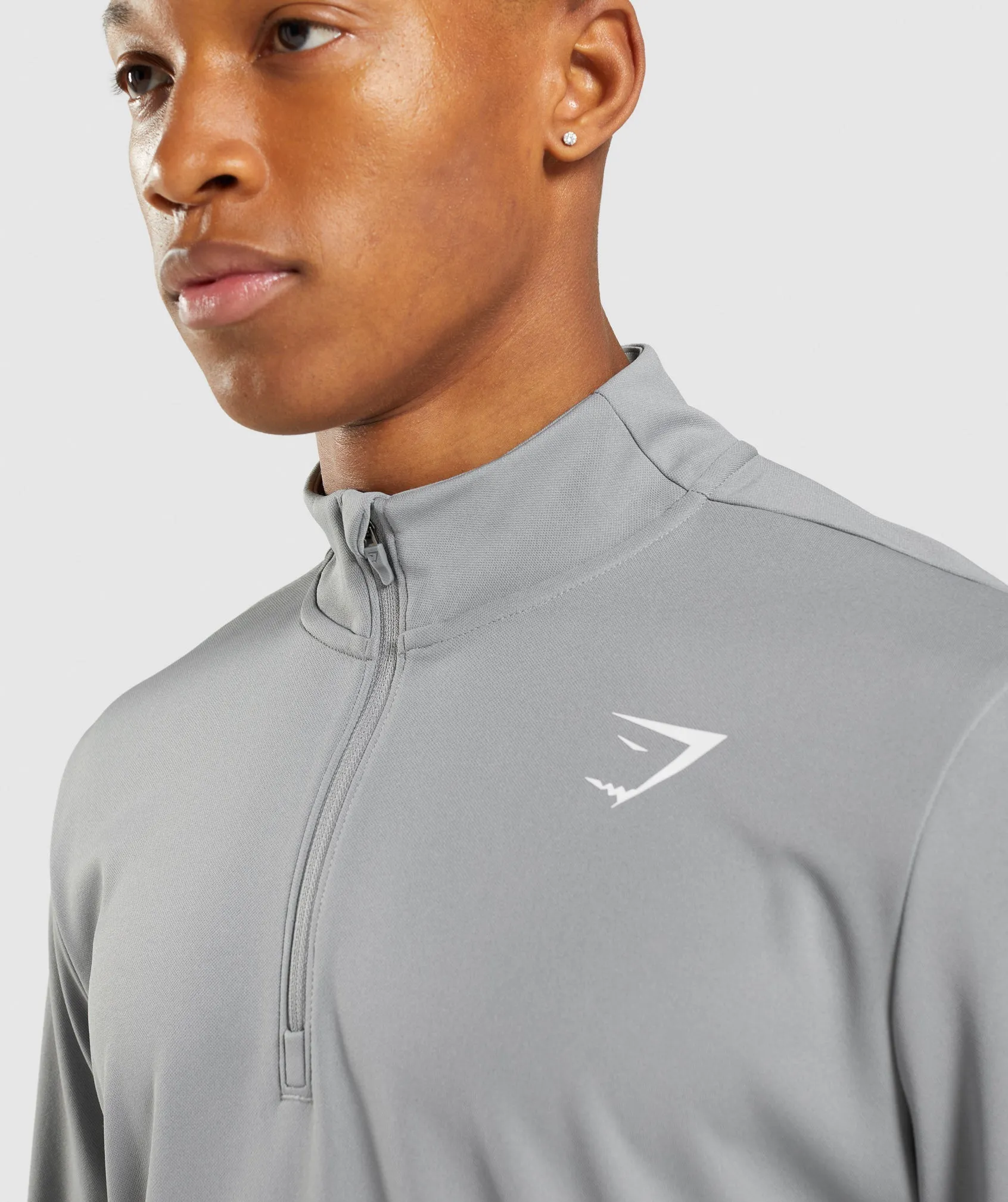 Gymshark Arrival 1/4 Zip Pullover - Smokey Grey