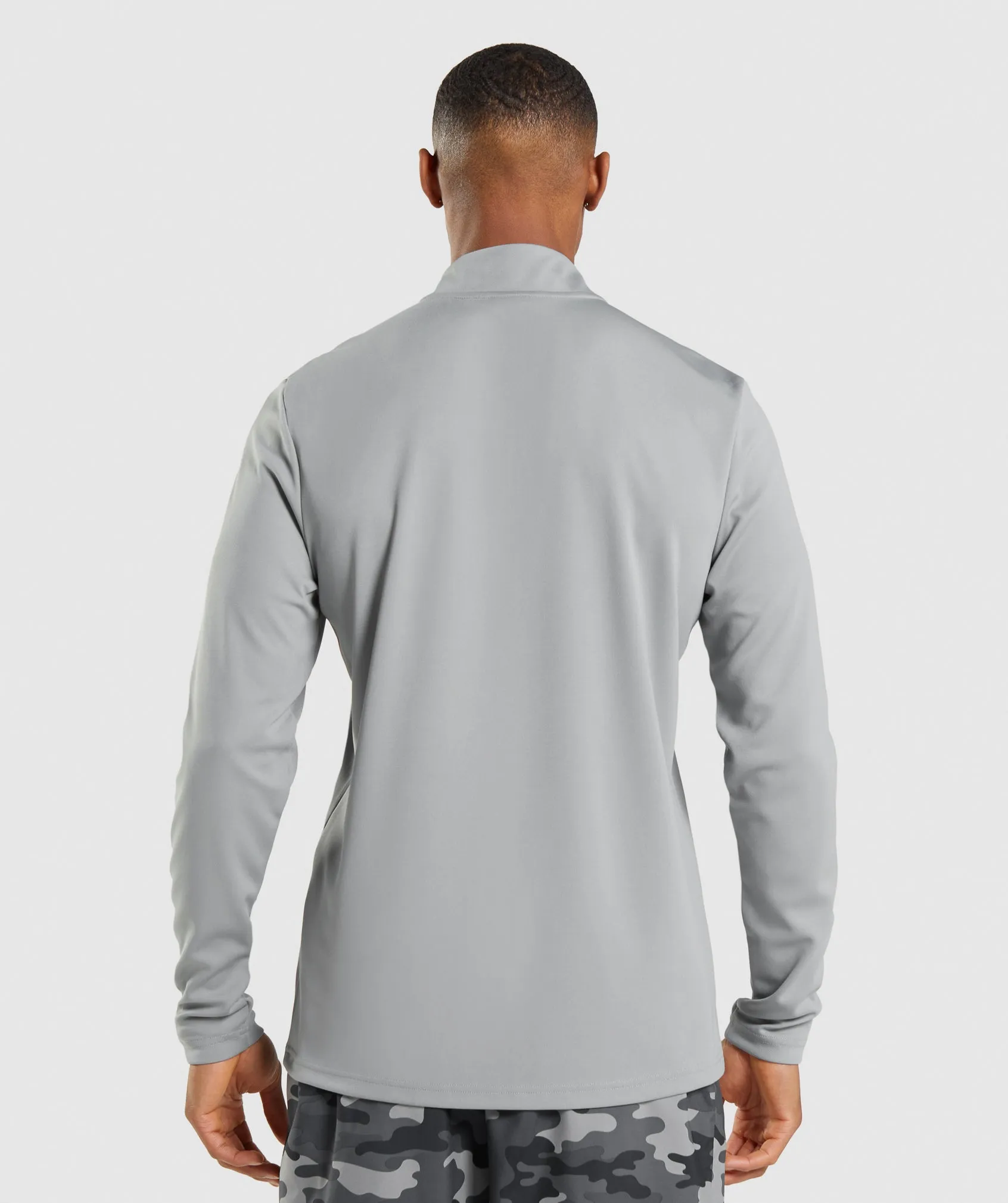 Gymshark Arrival 1/4 Zip Pullover - Smokey Grey