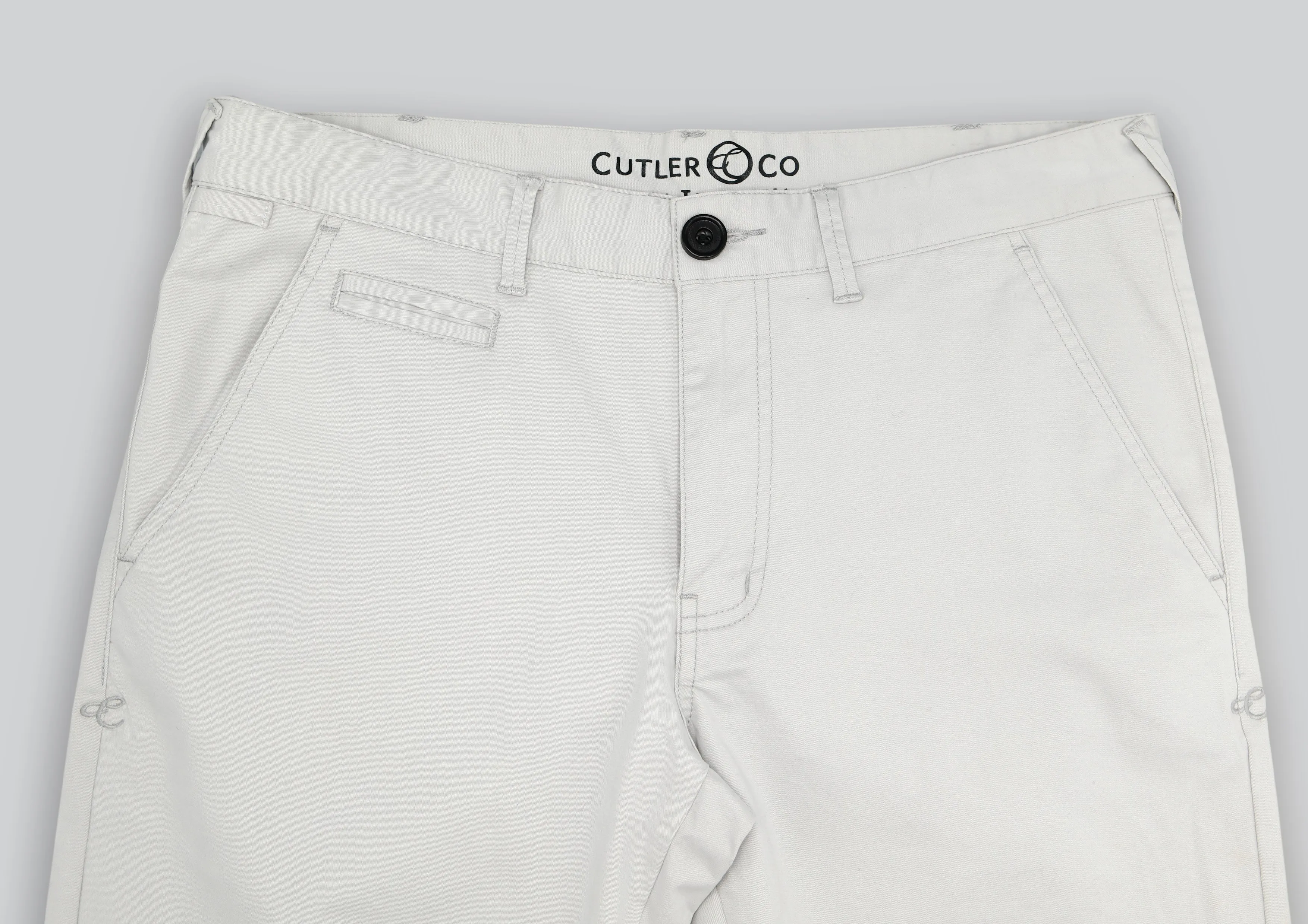 Hastin Brushed Cotton Chino: Ash