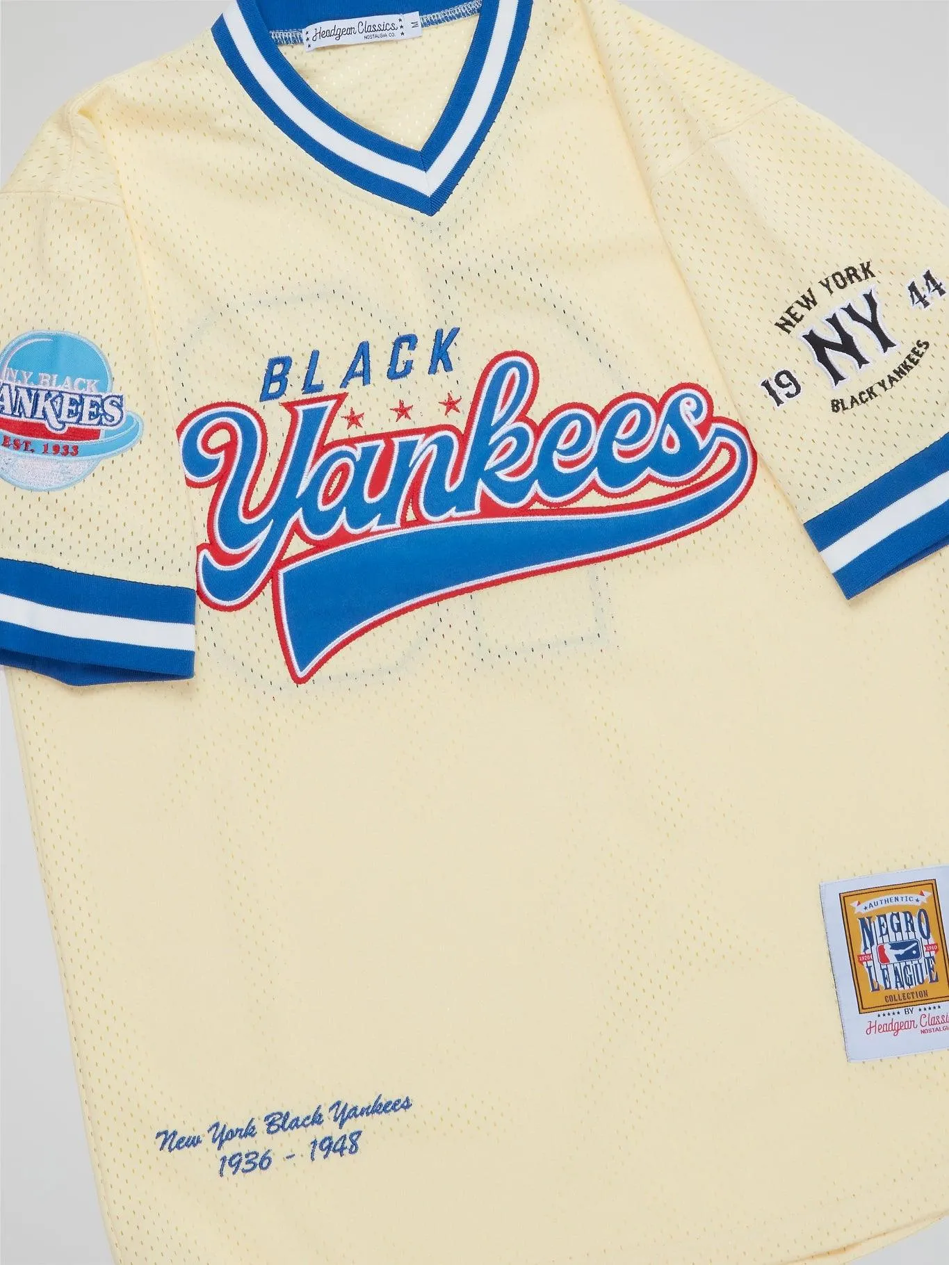 Headgear - New York Black Yankees Cream Pullover Jersey