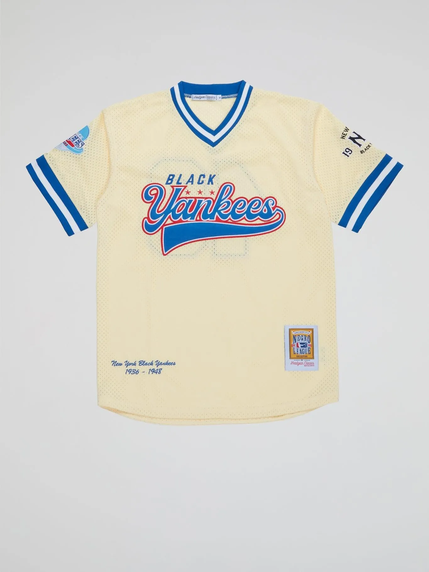 Headgear - New York Black Yankees Cream Pullover Jersey