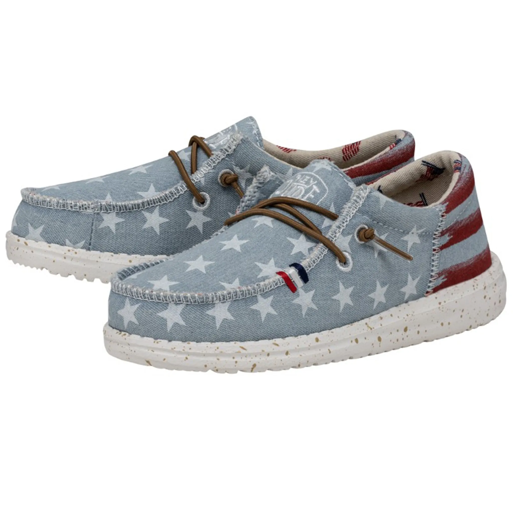 Hey Dude Youth Wally Americana Denim Star