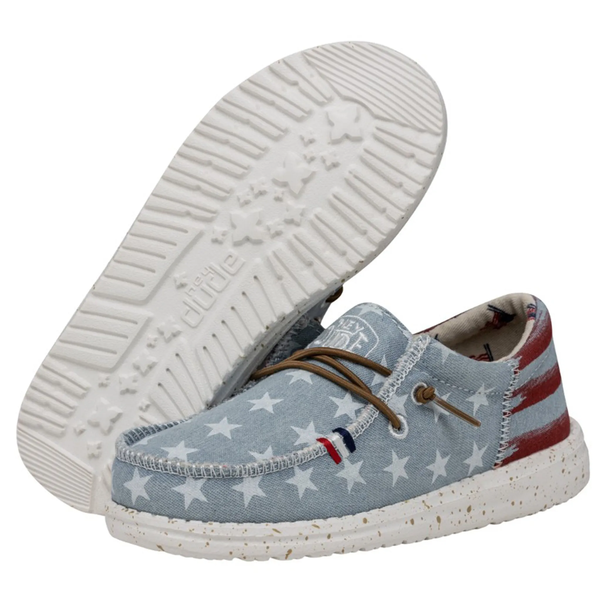 Hey Dude Youth Wally Americana Denim Star